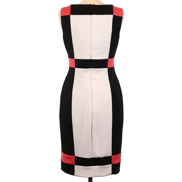 Maggy London color block sleevless boat neck shift dress size 4 - Picture 2 of 9